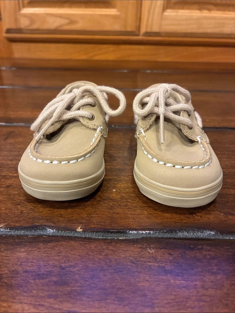 New Sperry Intrepid Size 2 Crib Shoes - Linen/Oat Top Siders Boat Shoes (ABBA)
